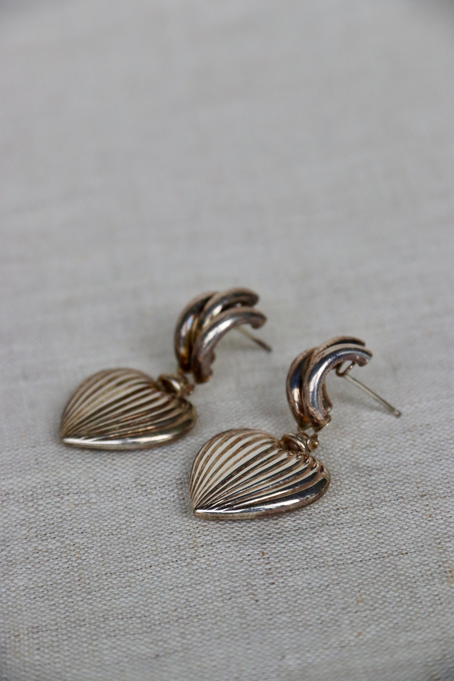 Sterling Silver Heart Post Earrings