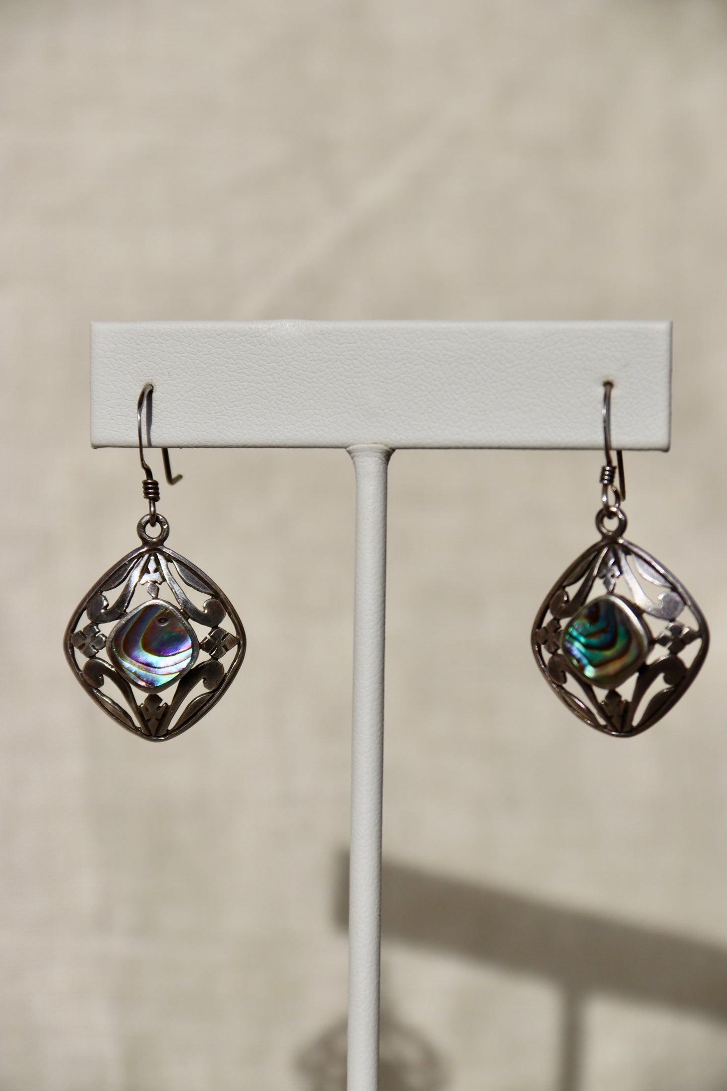 Sterling Silver Abalone Earrings