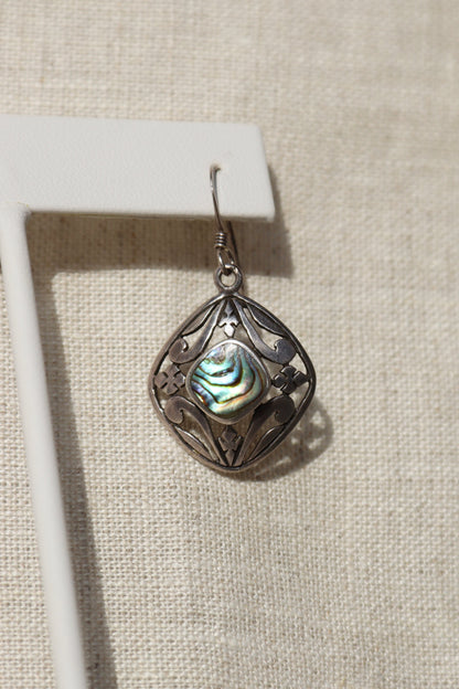 Sterling Silver Abalone Earrings