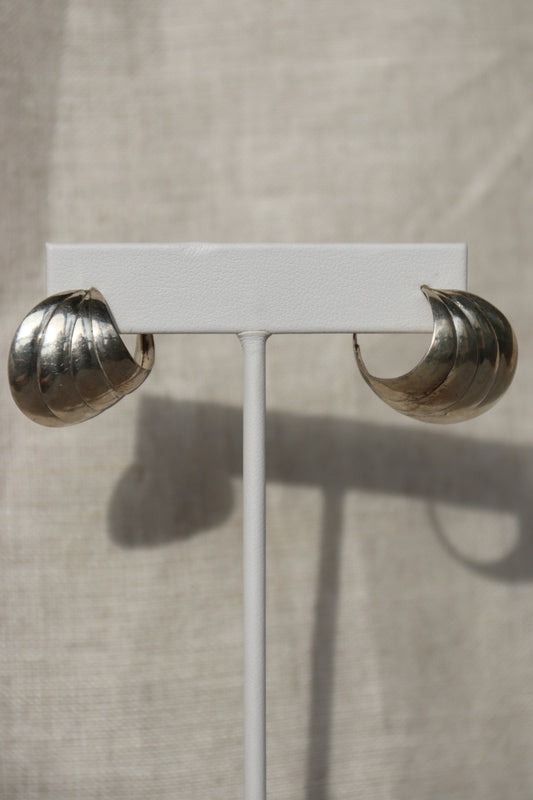 Sterling Silver Cone Earrings
