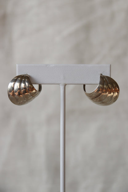 Sterling Silver Cone Earrings