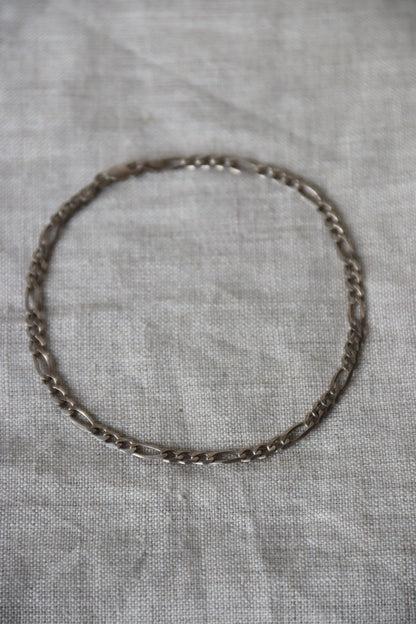 Sterling Silver Figaro Link Anklet