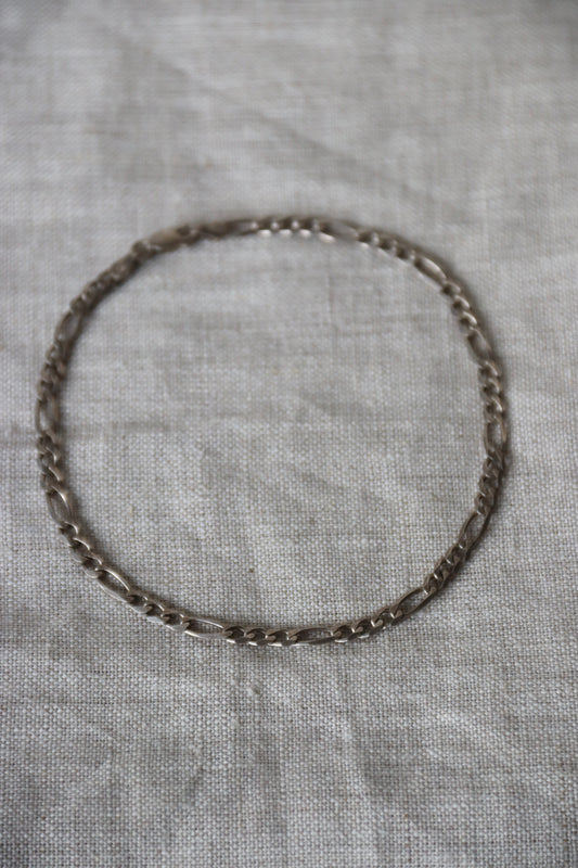 Sterling Silver Figaro Link Anklet