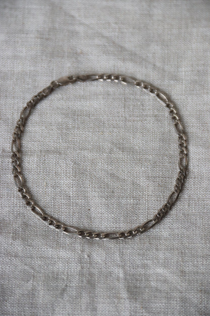 Sterling Silver Figaro Link Anklet