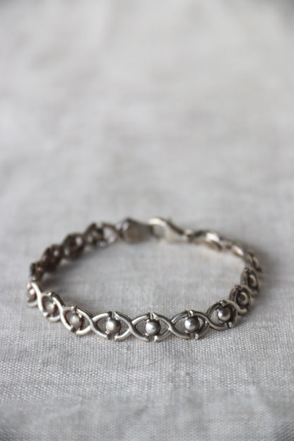 Sterling Silver Round Link Bracelet