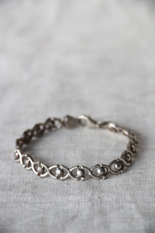 Sterling Silver Round Link Bracelet