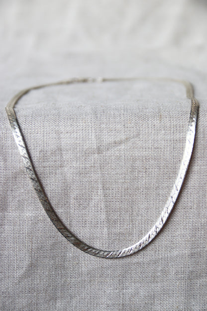 Sterling Silver Omega Necklace