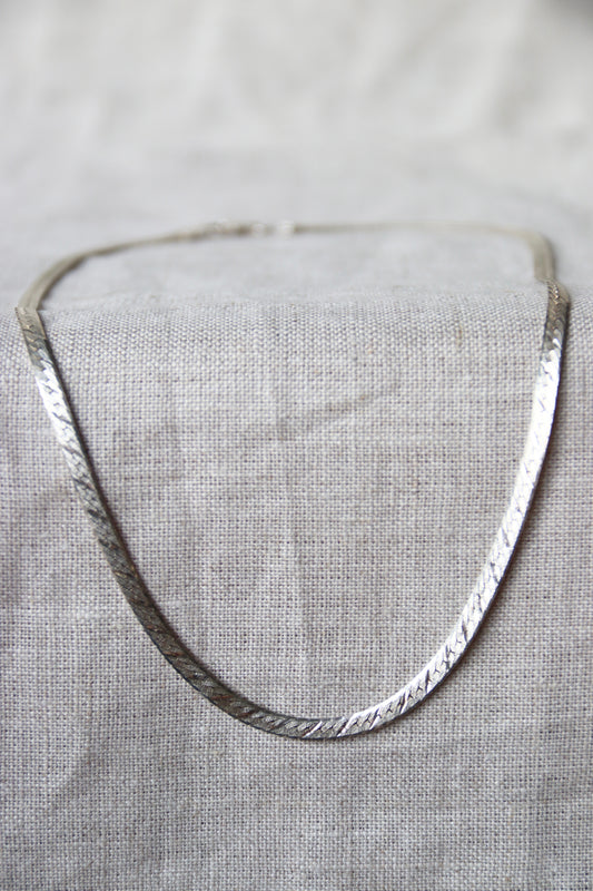Sterling Silver Omega Necklace