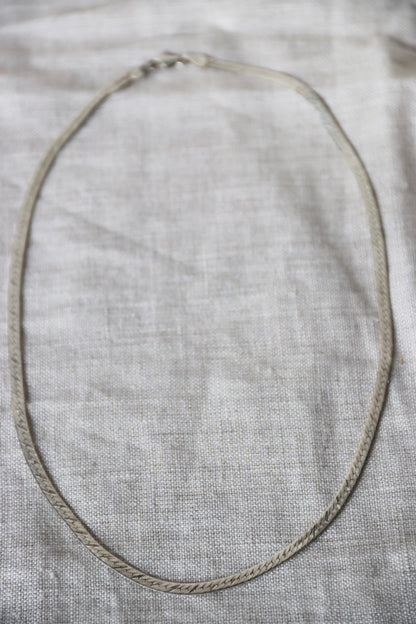 Sterling Silver Omega Necklace