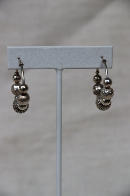 Sterling Silver Multi Bead Earrings