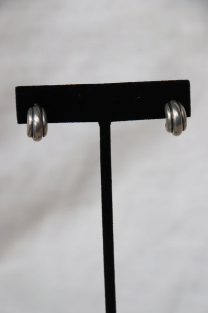 Sterling Silver Cuff Earrings