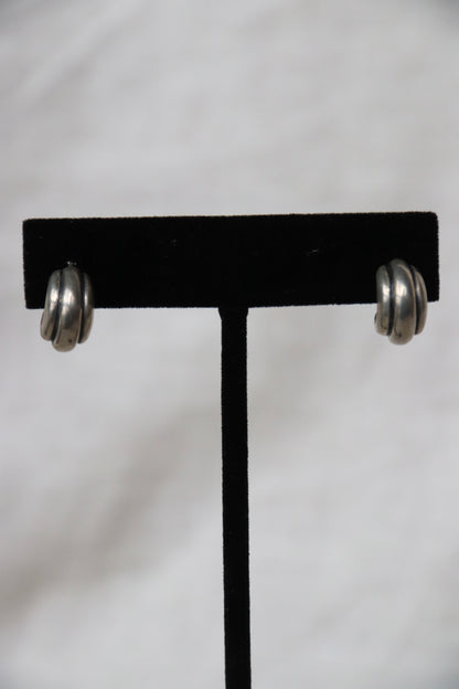 Sterling Silver Cuff Earrings