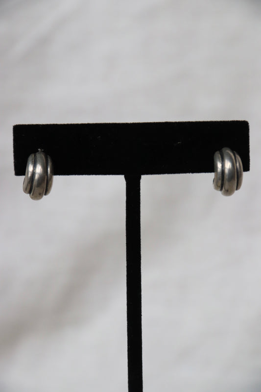 Sterling Silver Cuff Earrings