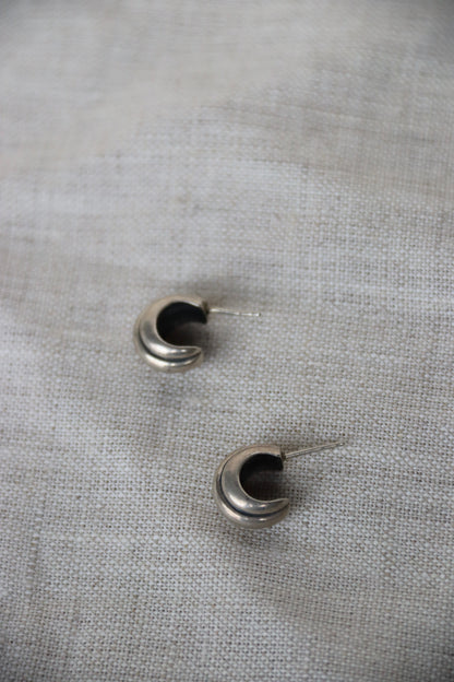 Sterling Silver Cuff Earrings