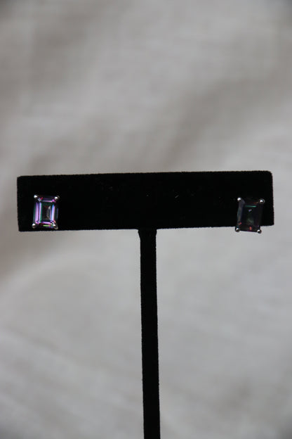 Sterling Silver Mystic Topaz Post Earrings