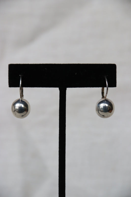 Sterling Silver Ball Earrings