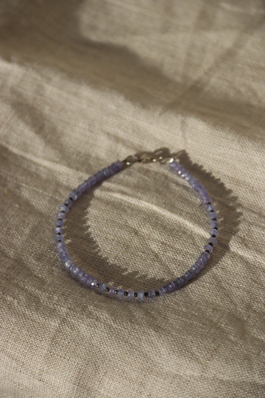 Sterling Silver Purple Gemstone Bracelet