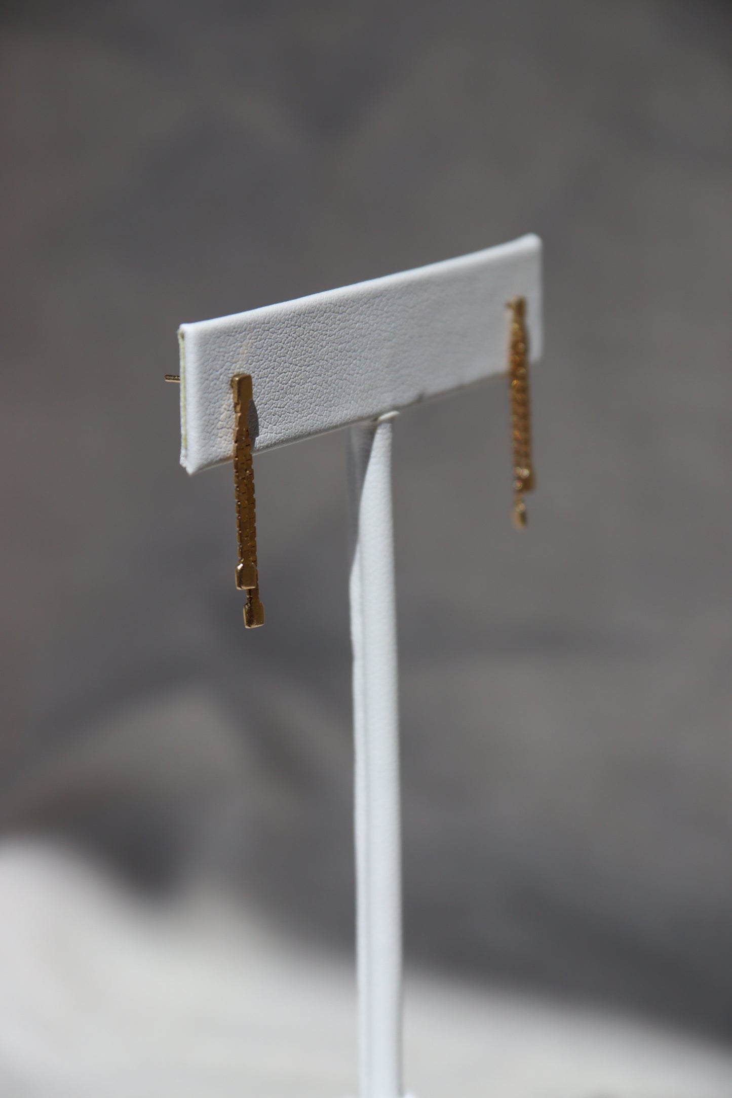 14K Chain Stud Earrings