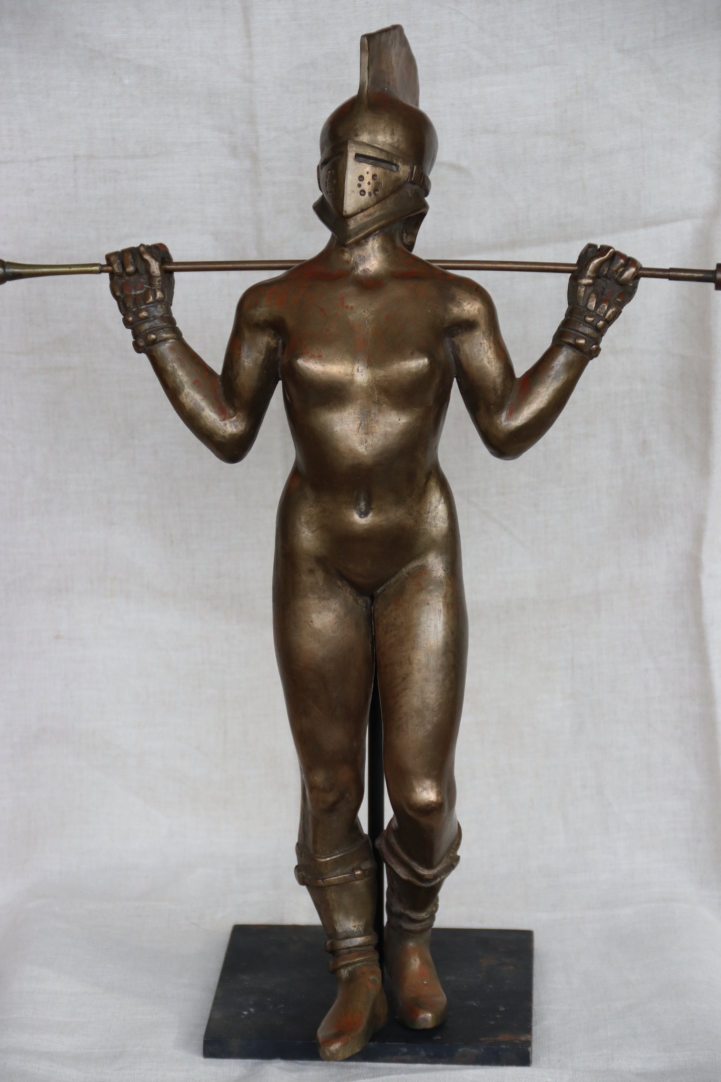 Laurence De Vries "The Contender" Bronze Sculpture
