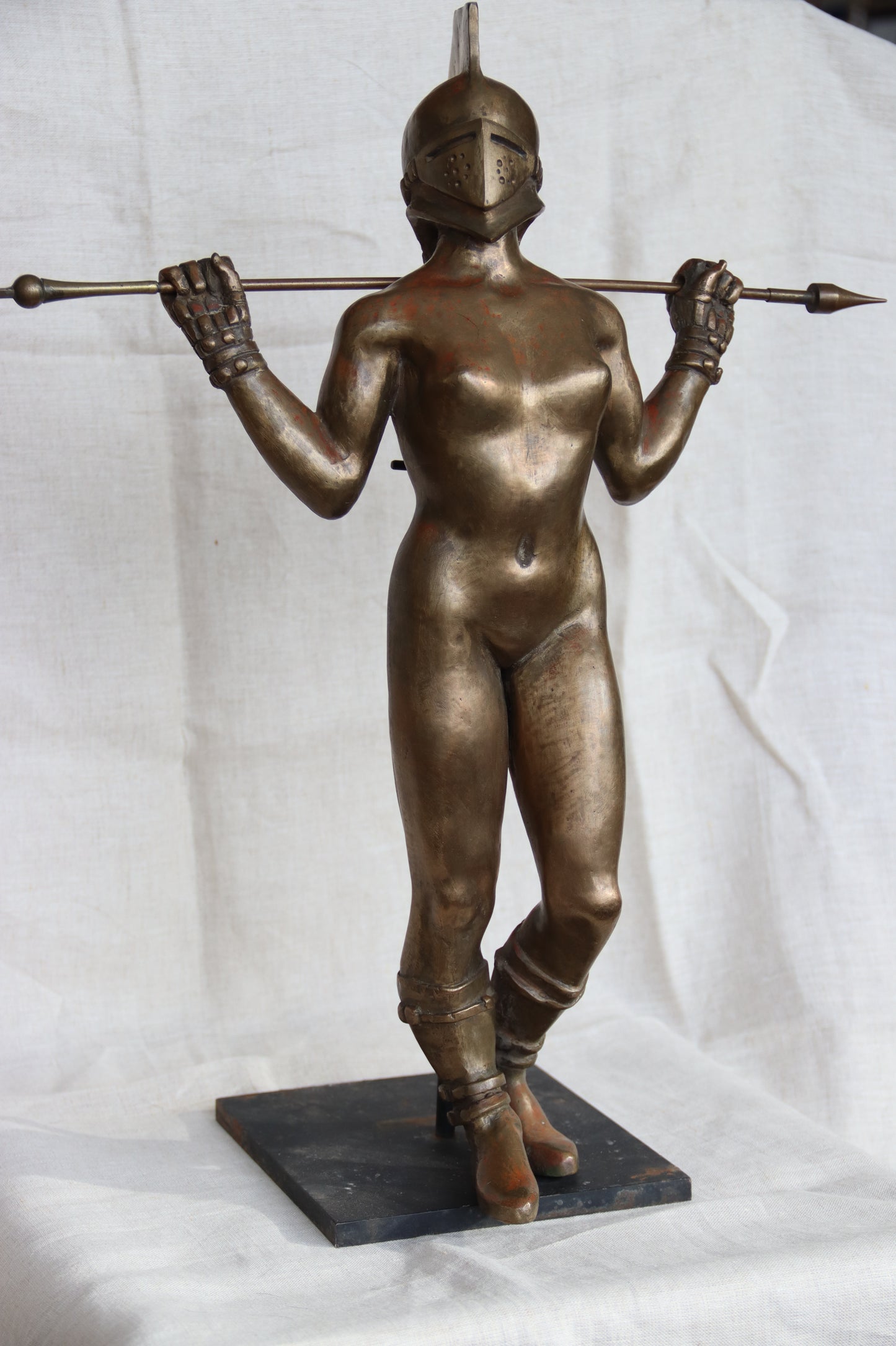 Laurence De Vries "The Contender" Bronze Sculpture