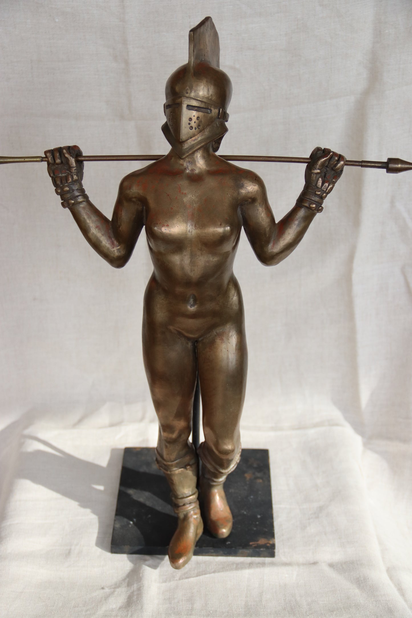 Laurence De Vries "The Contender" Bronze Sculpture