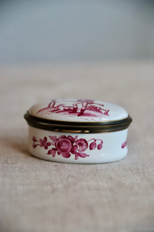 Staffordshire Enamels Enamel Box with Mirror