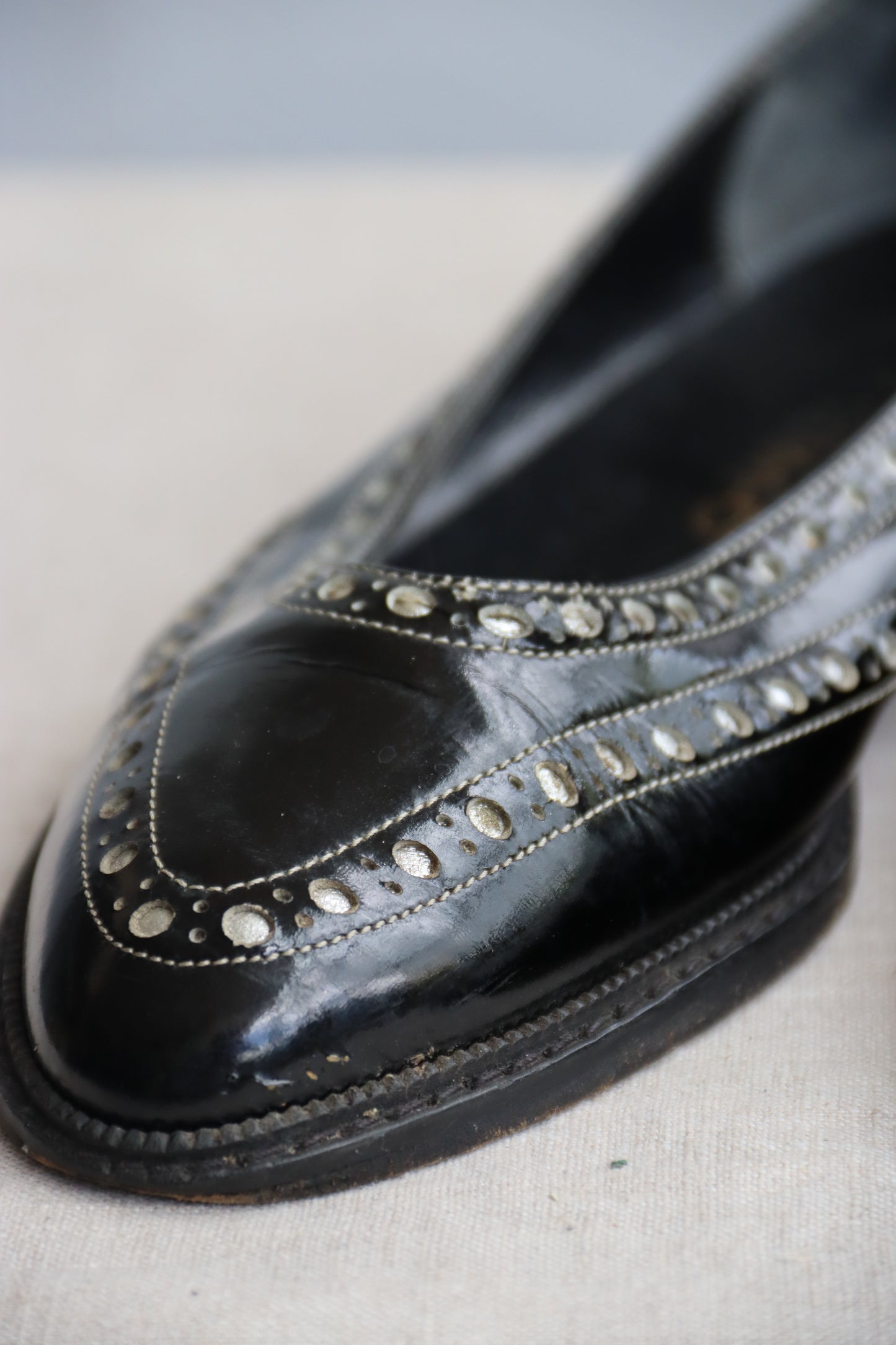 Charles Jourdan Black Leather Flats