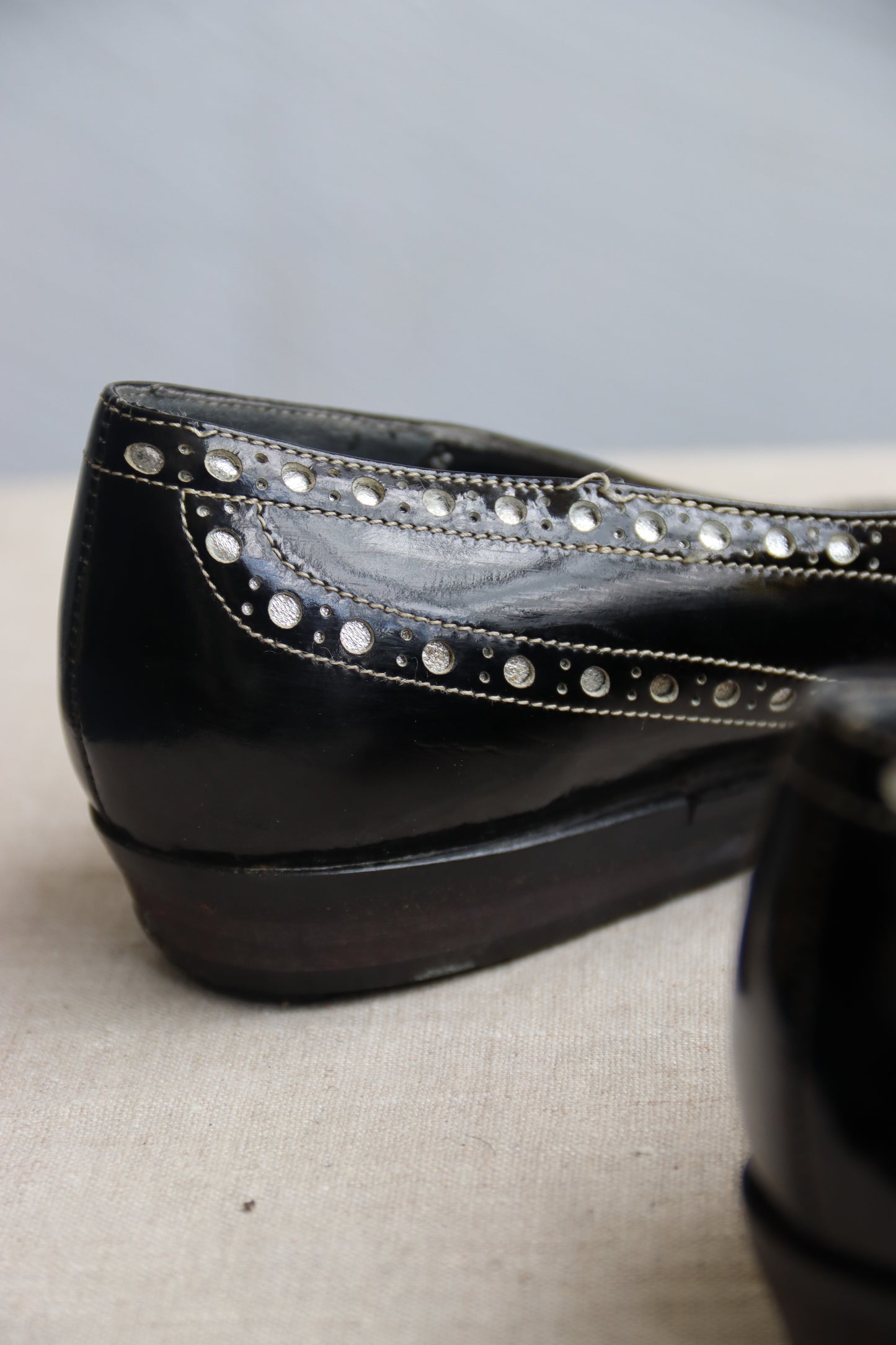 Charles Jourdan Black Leather Flats