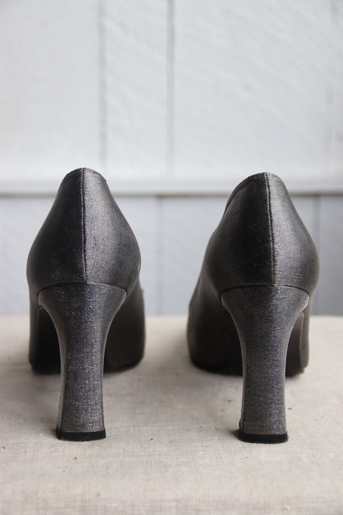 Stuart Weitzman Grey Heels with Sparkles