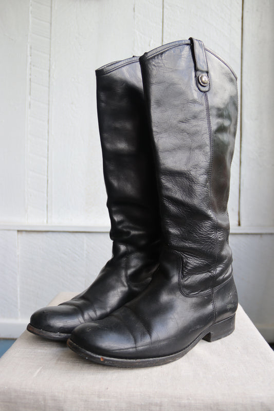 Frye Black Leather Boots