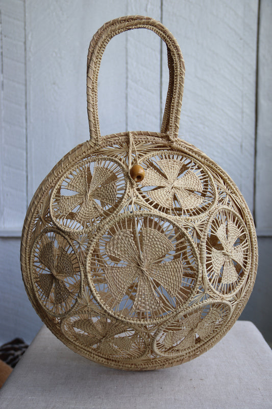 Round Straw Bag