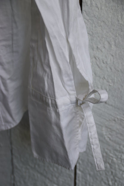 Loft White Button Down with Ties