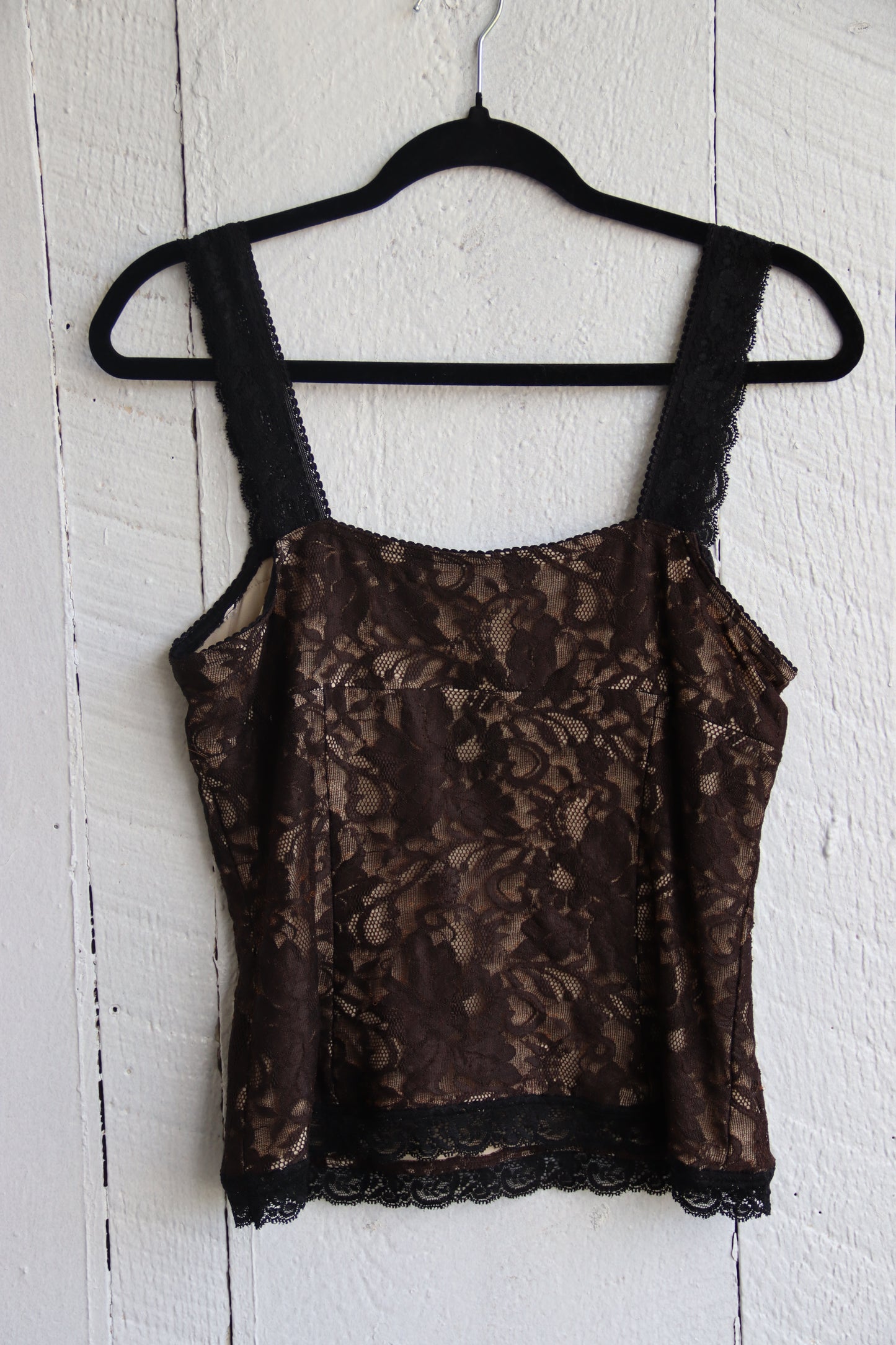 Doncaster Signature Brown Lace Top