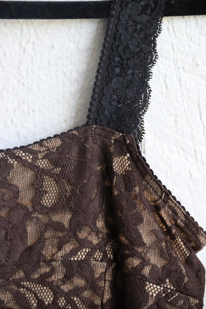 Doncaster Signature Brown Lace Top