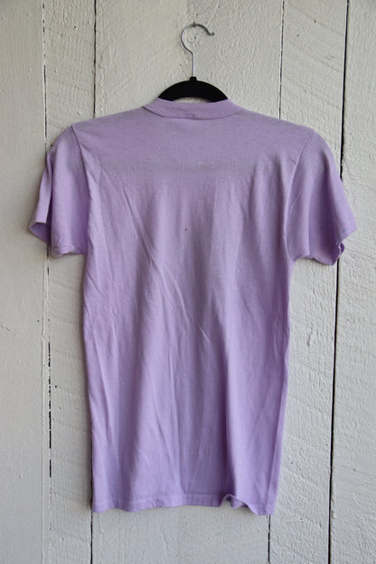 Lavender Purple Tshirt with Pigs