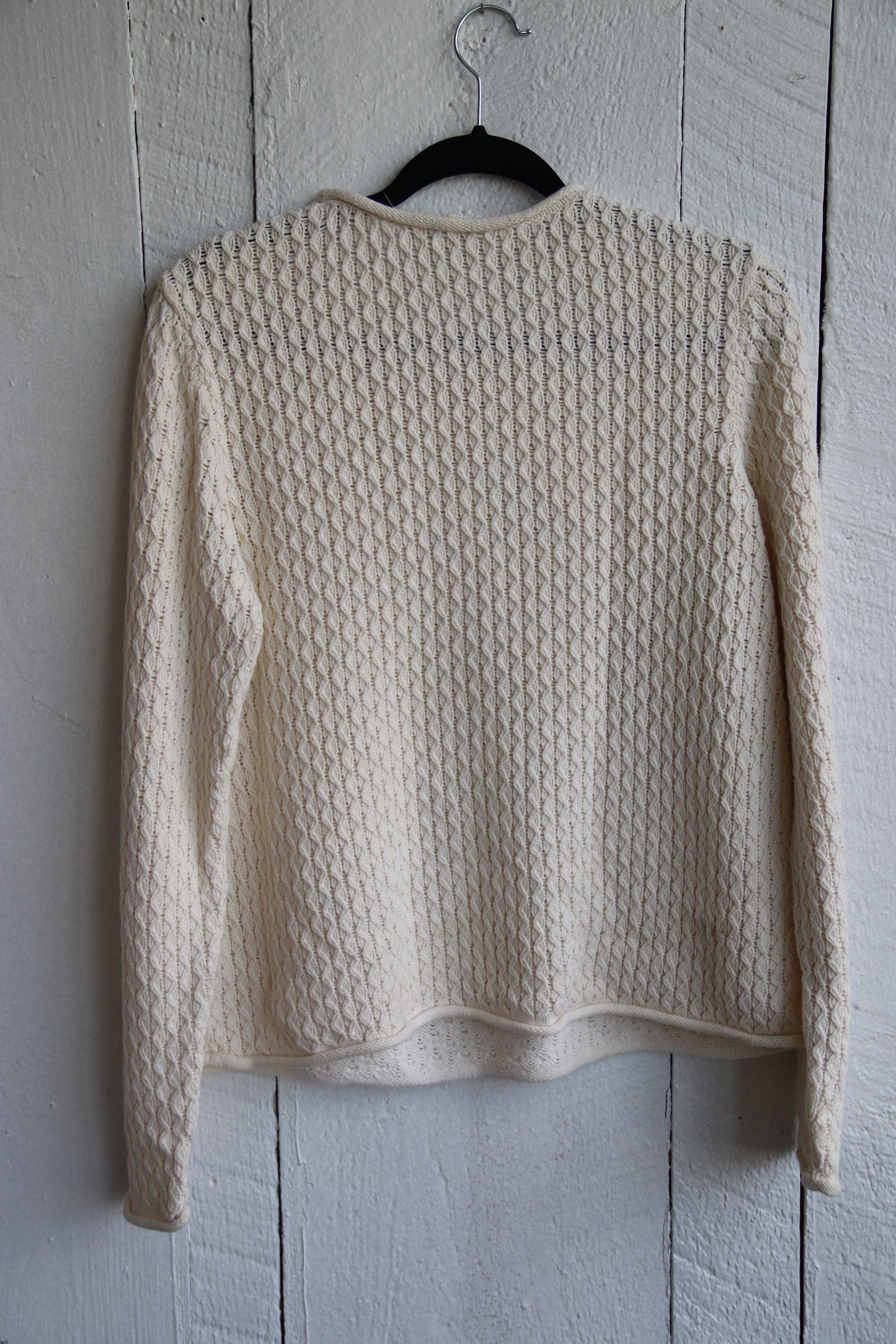 Liz Claiborne White Cotton Sweater