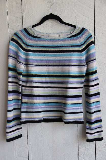 Liz Claiborne Striped Cotton Sweater