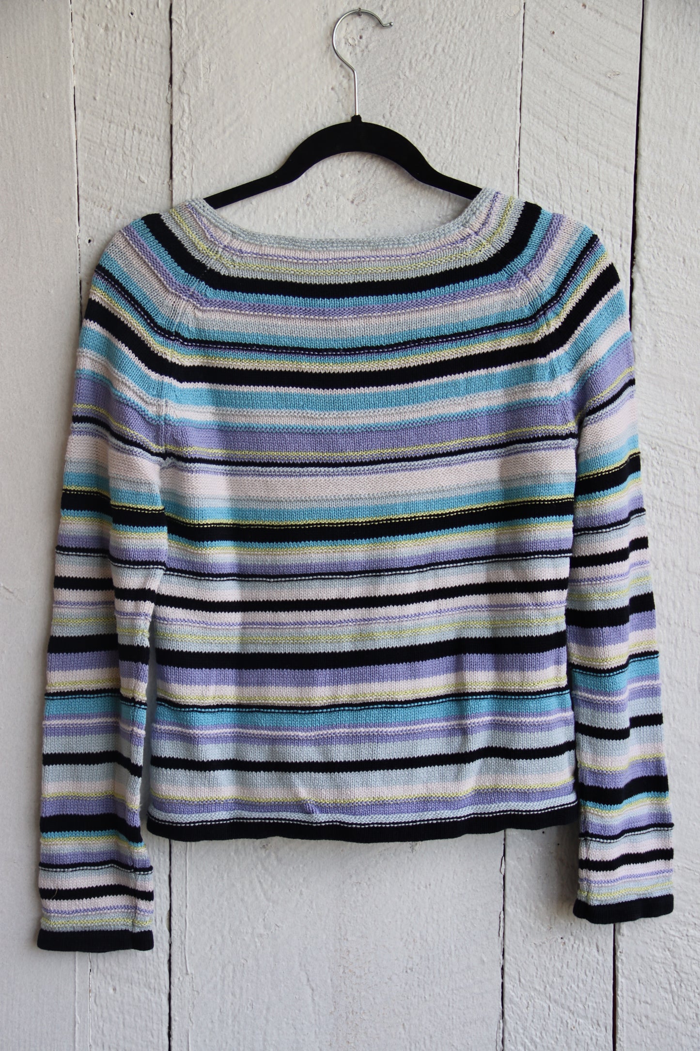 Liz Claiborne Striped Cotton Sweater