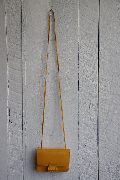 Mundi Yellow Leather Purse