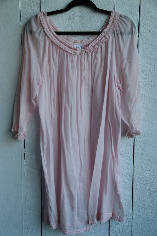 Celestine Pink Cotton Nightgown