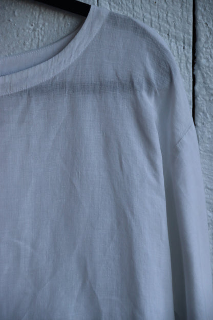 White Eileen Fisher Linen Tunic