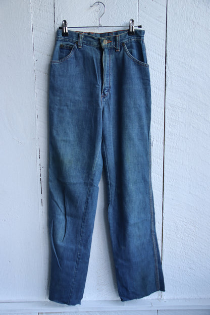 Vintage Wrangler Customized Wide Leg Light Wash Jeans