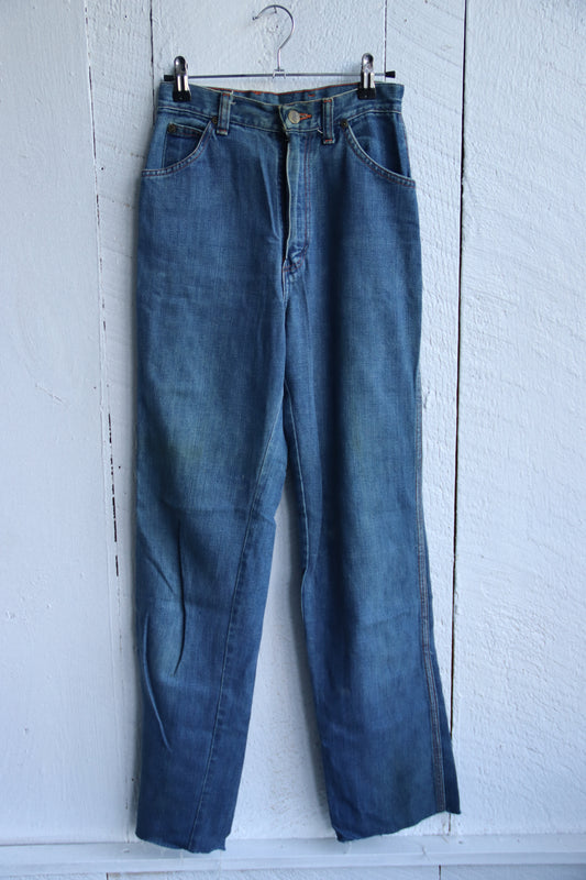 Vintage Wrangler Customized Wide Leg Light Wash Jeans