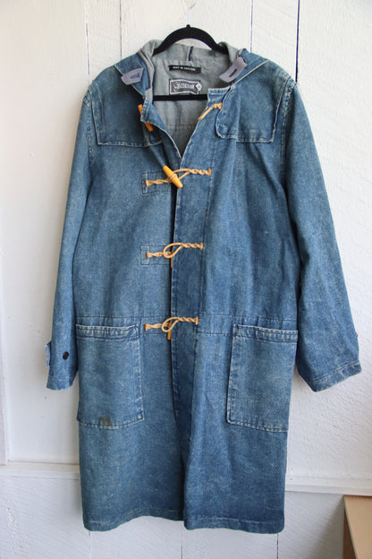 Gloverall Long Blue Jean Coat