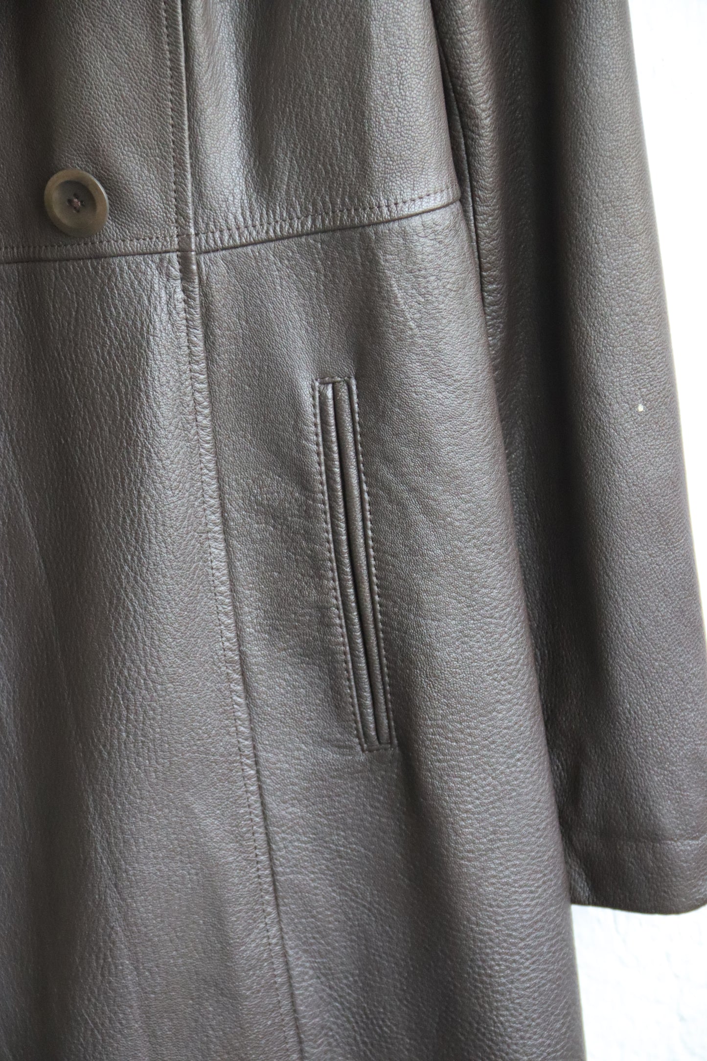 Peruvian Connection Brown Leather Coat