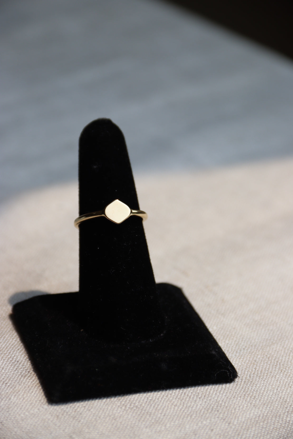 Diamond Shaped Signet Ring