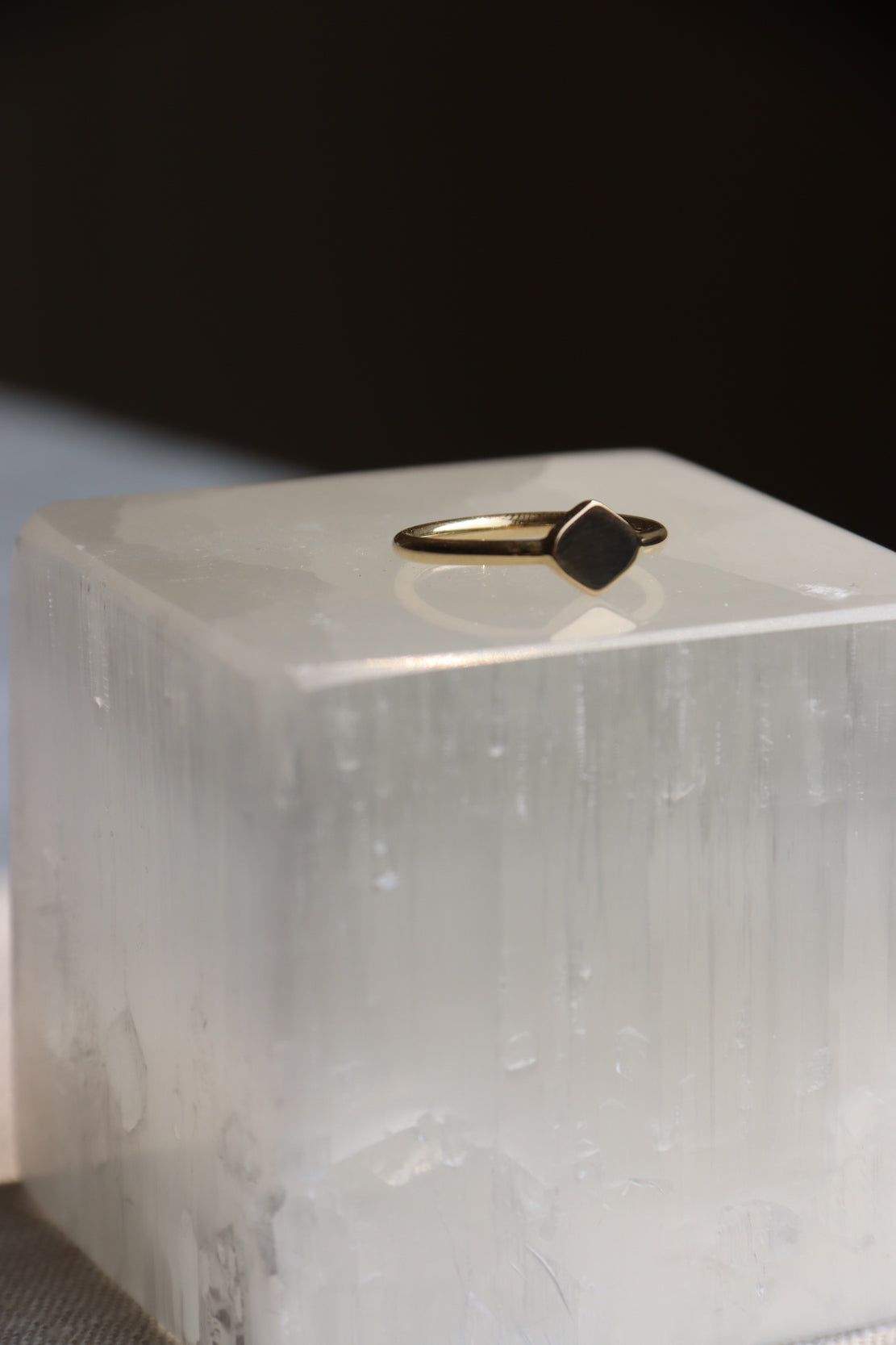 Diamond Shaped Signet Ring