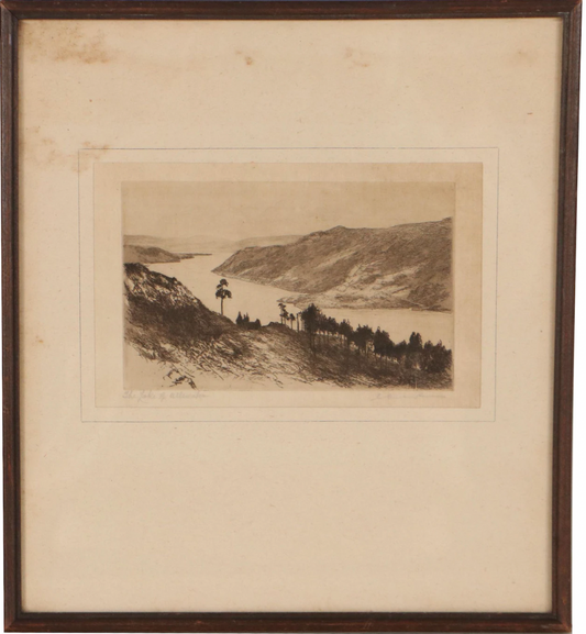 C. Dickens - Etching - "The Lake of Ullswater" - Early 20th Century