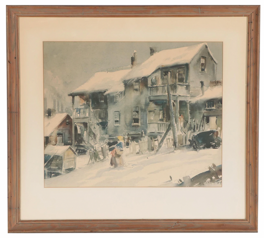 James Sessions - Offset Lithograph - "Snow Blizzard"