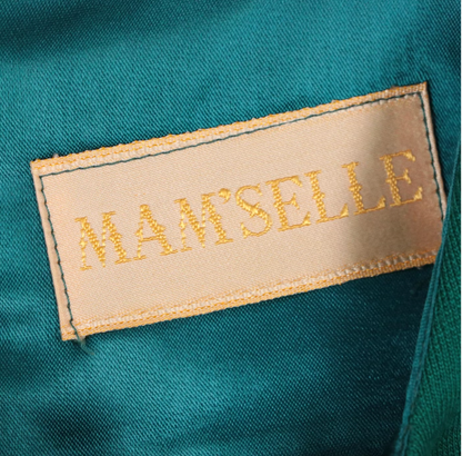 Vintage Mam'Selle Dark Green Dress and Jacket Set